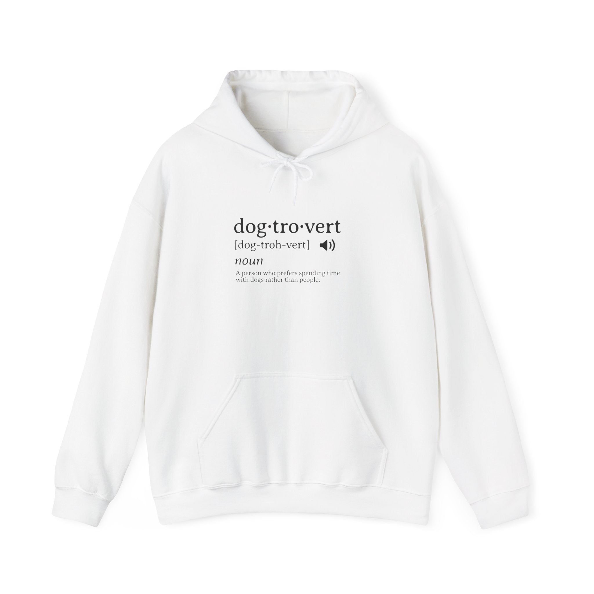 dog·tro·vert definition Hoodie | Funny Dog Lover Definition Sweatshirt