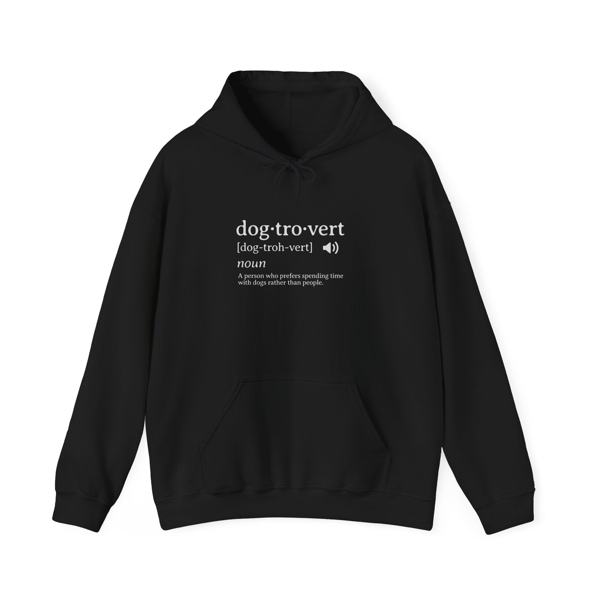 dog·tro·vert definition Hoodie | Funny Dog Lover Definition Sweatshirt