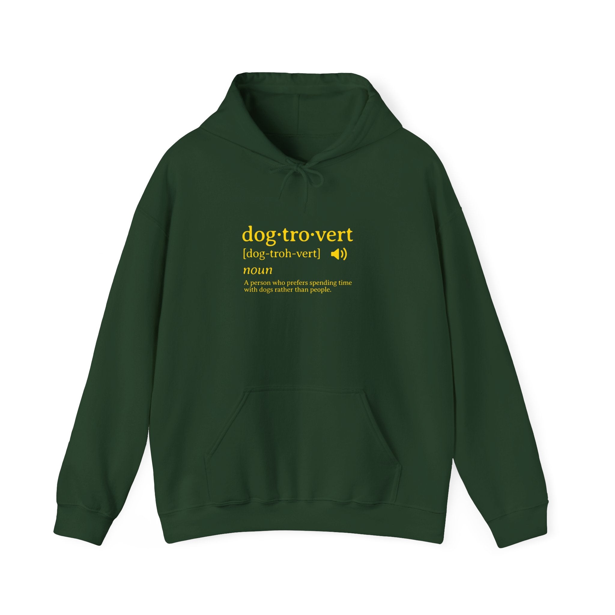 dog·tro·vert definition Hoodie | Funny Dog Lover Definition Sweatshirt