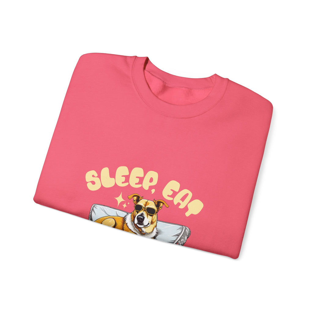 Sleep Eat Repeat corgi on couch Sweatshirt | Cute dog graphic crewneck