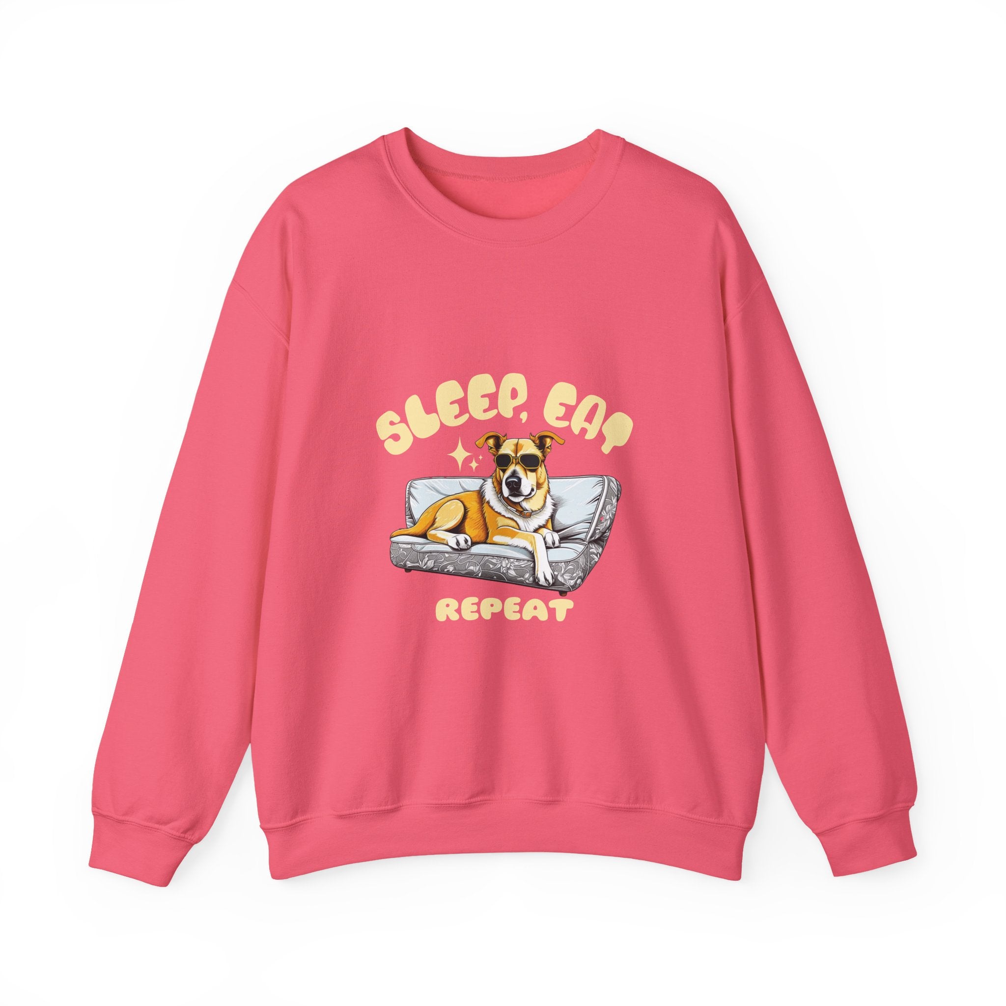 Sleep Eat Repeat corgi on couch Sweatshirt | Cute dog graphic crewneck