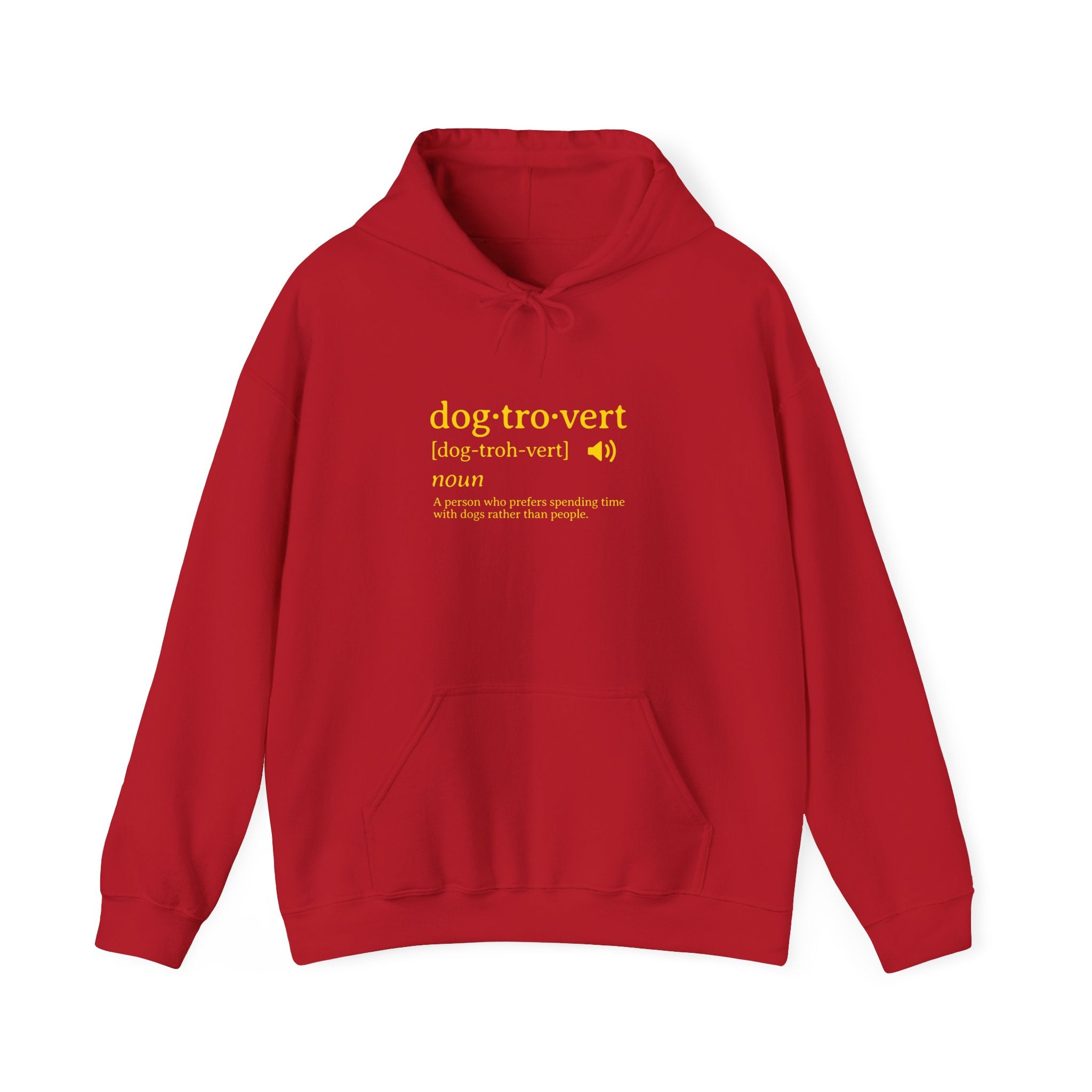 dog·tro·vert definition Hoodie | Funny Dog Lover Definition Sweatshirt