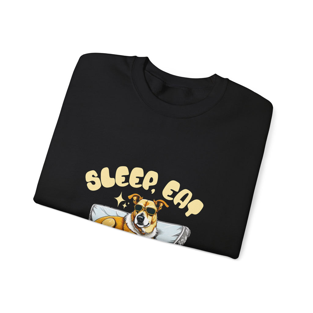Sleep Eat Repeat corgi on couch Sweatshirt | Cute dog graphic crewneck