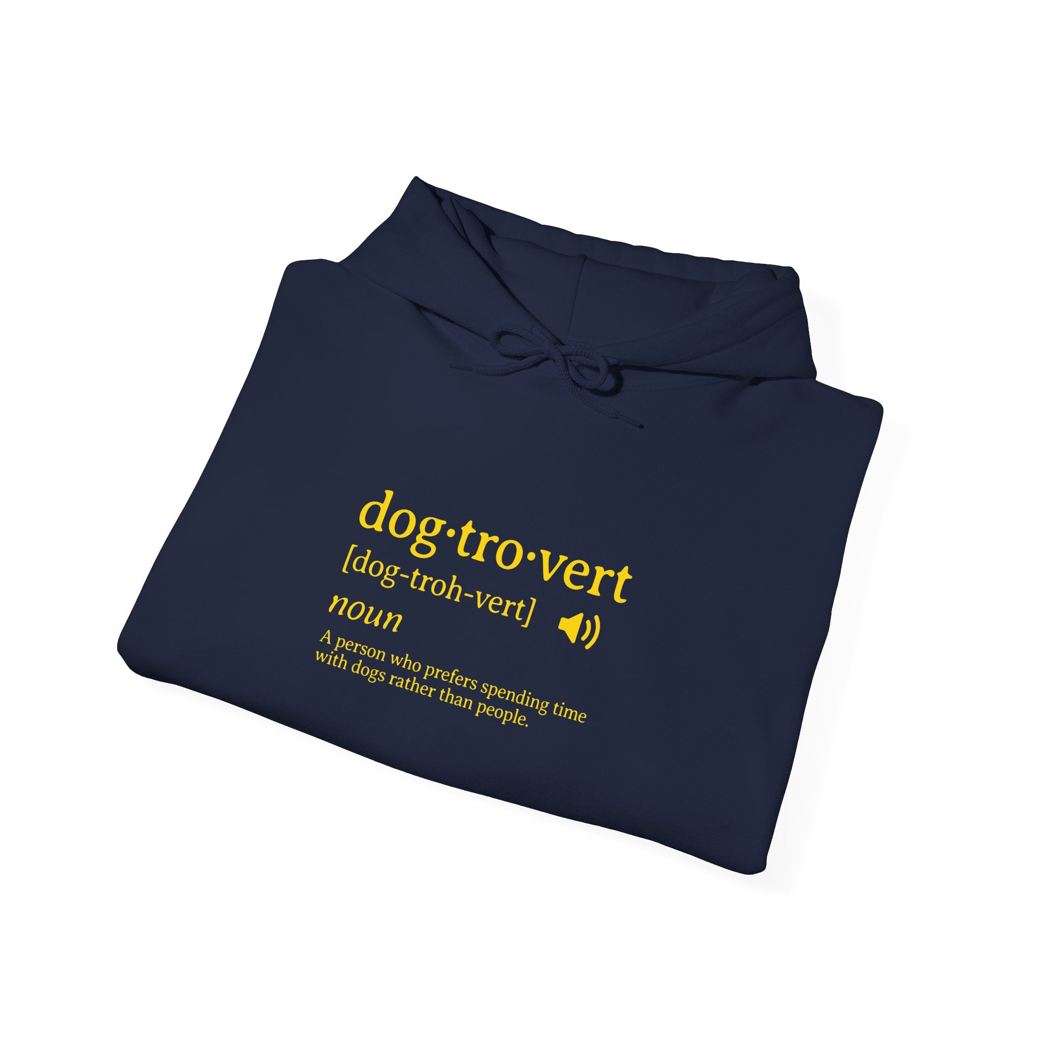 dog·tro·vert definition Hoodie | Funny Dog Lover Definition Sweatshirt