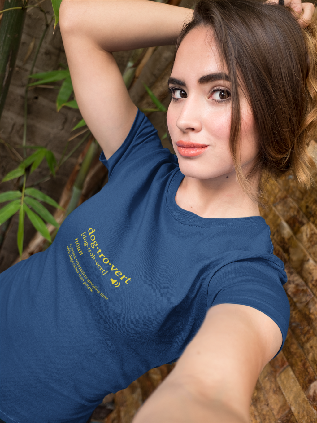 dog·tro·vert definition T-Shirt | Dog Lover Typography Tee