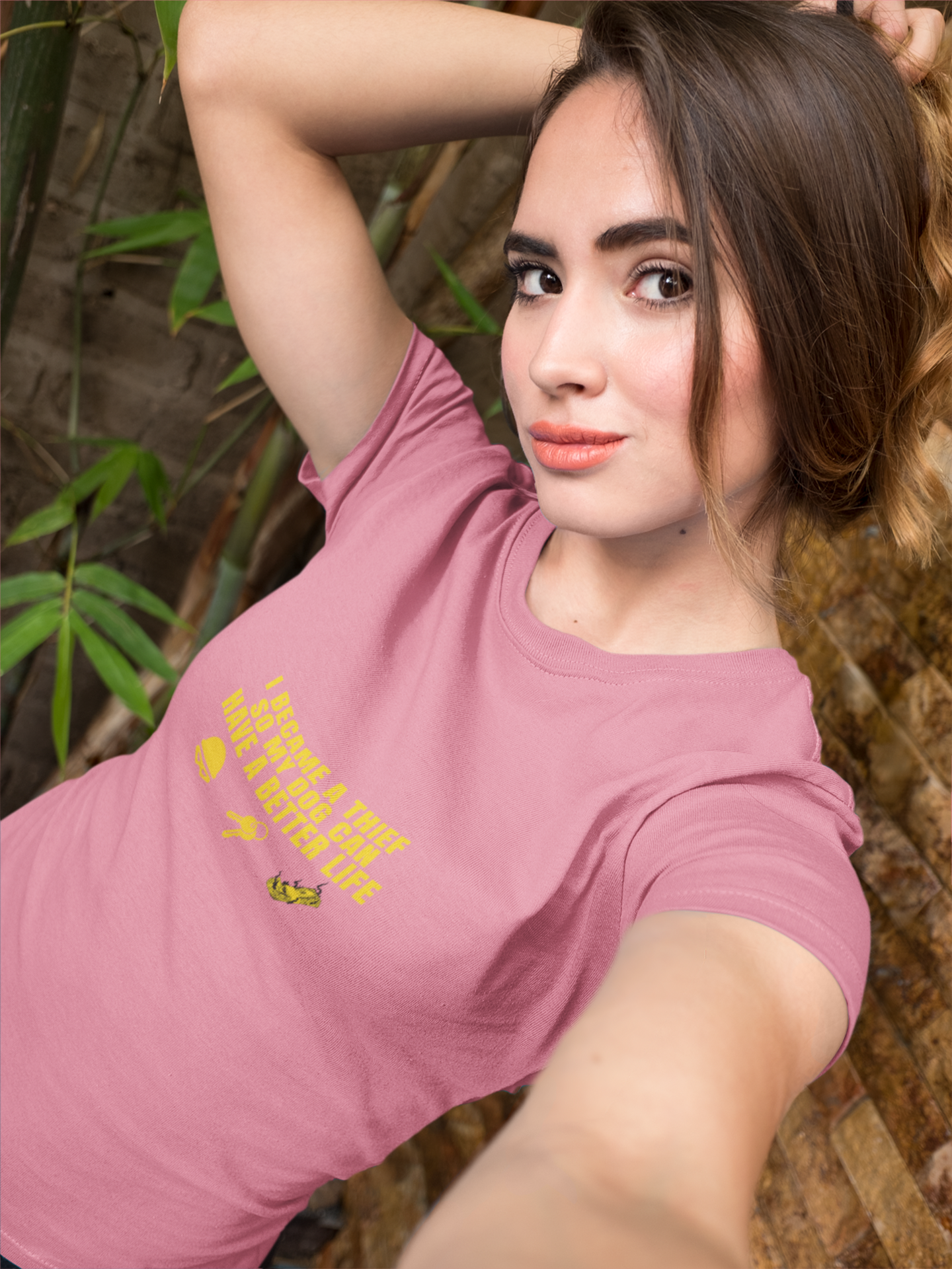 Funny Dog Lover T-Shirt – "I Became a Thief So My Dog Can Have a Better Life"